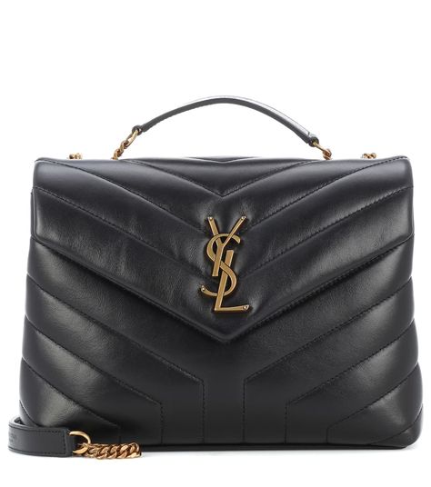 Loulou Monogram Small Leather Shoulder Bag - Saint Laurent | mytheresa Lulu Bag, Expensive Handbags, Classic Handbags, How To Make Handbags, Large Shoulder Bags, Purses Designer, Small Shoulder Bag, Chain Shoulder Bag, Chanel Boy Bag