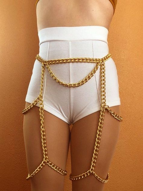 Caribana Costume, Chain Body Harness, Body Chain Harness, Mode Casual, Body Harness, Beautiful Body, Fashion Project, Belly Chain, Believe Me