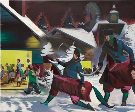 Rauch Neo | Fastnacht (2010) | MutualArt German Painters, Neo Rauch, Socialist Realism, Pop Art Illustration, America Art, Art Portfolio, Magazine Art, A Train, Contemporary Paintings