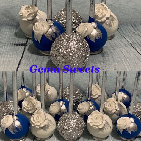 Sixteen Wishes, Sweet 15 Ideas, White Cake Pops, Quince Cake, Gold Food, Quinceañera Ideas, Quinceanera Planning, Cheesecake Cupcakes, Blue Chocolate