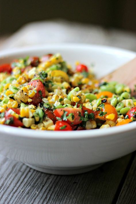 Herbed Corn, Crab Images, Corn Grilled, Meal Sides, Summer Succotash, Succotash Recipe, Corn Succotash, Grilled Sweet Corn, Work Recipes