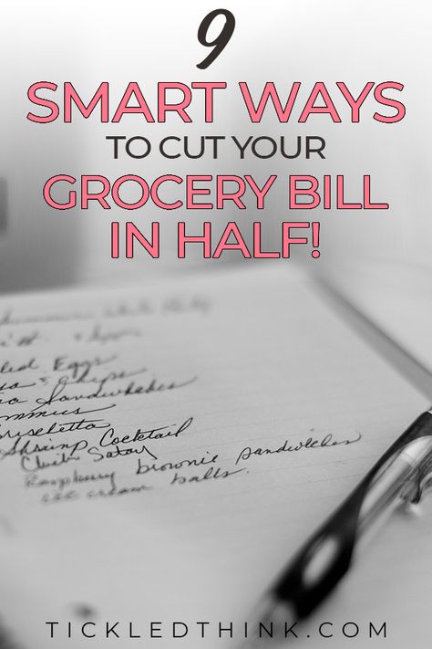 smart ways to cut your grocery bill in half Cut Grocery Bill, Money Tricks, Saving Money Frugal Living, Savings Tips, Me U, Save More Money, Money Savings, Money Saving Challenge, Frugal Living Tips