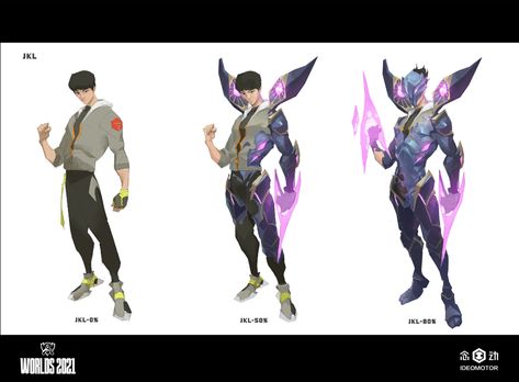 ArtStation - JackeyLove Character design of Worlds 2021 - League of Legends, IDEOMOTOR 念动 Got Characters, League Of Legends Characters, Concept Art Character, Lol League Of Legends, Work Inspiration, Art Painting Acrylic, Video Game Characters, Game Character, Character Concept