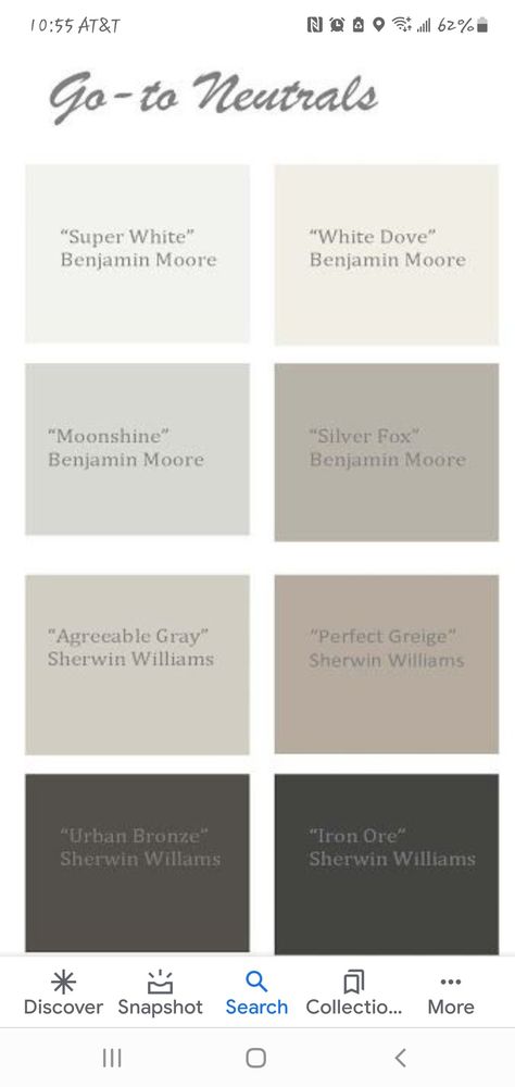 Silver Fox Benjamin Moore, Colors That Compliment Grey, Agreeable Gray Sherwin Williams, Color Combinations Home, Color Combinations Paint, Agreeable Gray, House Color Palettes, Farmhouse Paint, Brown Floors