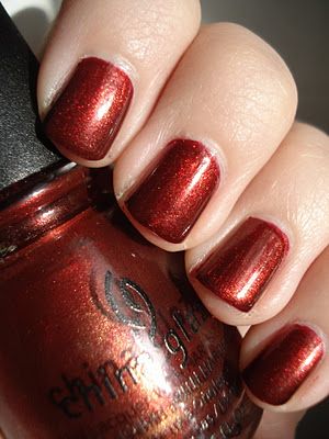 china glaze's foxy Reddish Brown Nail Polish, China Glaze Aut-umn I Need That, Soul Speak, China Glaze Nail Polish Colors, Nail Polish China Glaze, China Glaze Glitter Polish, Fingernail Polish, Dress Classy, Dark Nails