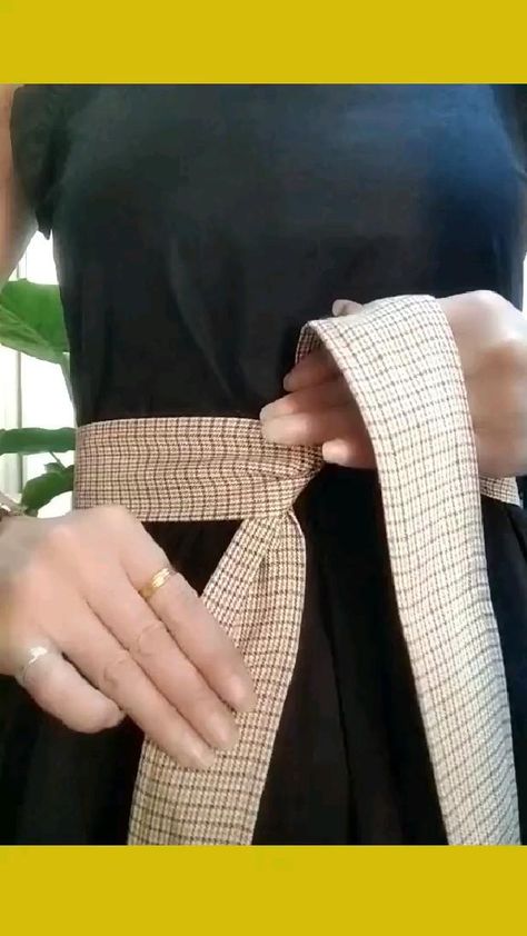 Diy Belt For Dresses, Simpul Pita, Ways To Tie Scarves, Diy Belts, Buat Pita, Bows Diy Ribbon, Kraf Diy, Ways To Wear A Scarf, Diy Fashion Hacks