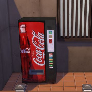 Sims 4 Soda Machine, Sims 4 Vending Machine Cc, Soda Vending Machine, Food Kiosk, Soda Machines, Arcade Machine, Sims 4 Build, Vending Machine, Food Themes