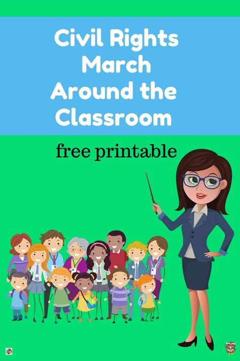 This post has a children's civil rights walk activity for the classroom or home with this free printable. Child-friendly lesson! Free Classroom Printables, Usa Roadtrip, Children's Rights, Child Friendly, Class Activities, Road Trip Usa, Civil Rights, Posters Printable, The Classroom