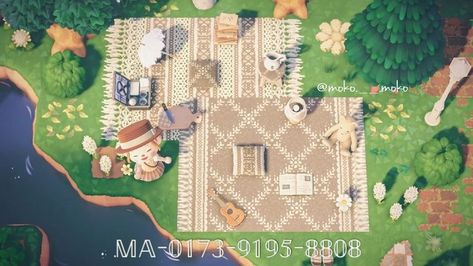 Picnic Blanket Pattern, Motif Acnl, Animal Crossing 3ds, Ac New Leaf, Animal Crossing Guide, Animal Crossing Wild World, Qr Codes Animal Crossing, Theme Nature, Flower Rug