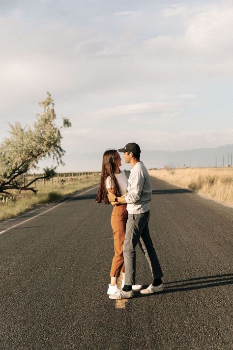 Road Couple Photoshoot, Road Photoshoot, Eaten Alive, Cutest Outfits, Great Salt Lake, Summer Family Photos, Couple Travel, Aesthetic Couple, Couple Picture Poses