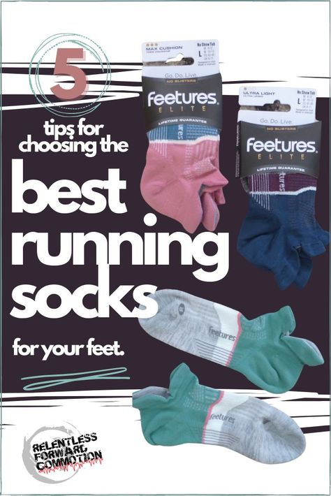 New to running? Wondering how to choose the best running sock for you? I’m glad you asked – because believe it or not, socks are an important topic that can help make or break your running experience. Unfortunately the importance of choosing running socks is often (and understandably) overlooked by new or inexperienced runners, who may view socks as a second-thought accessory. Here are 5 tips to keep in mind when shopping for running socks. Features Running Socks, Feetures Running Socks, Running Accessories For Women, Running Essentials For Women, Running Gadgets, Best Running Gear, Sister Ideas, Running Socks Women, Running Lifestyle