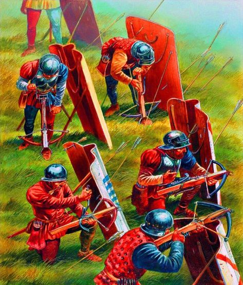 Historical Warriors, Ancient Warfare, Historical Armor, Fantasy Battle, Medieval Period, Medieval Armor, Medieval Knight, Medieval History, Crossbow