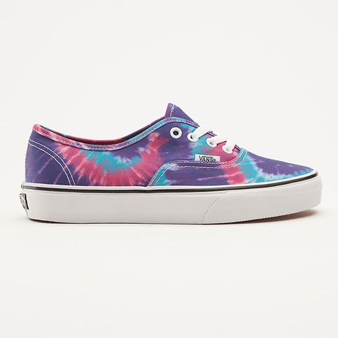 Tie Dye Authentic Tie Dye Vans, Tie Dye Shoes, Authentic Vans, Shoe Pattern, New Sneakers, Vans Sneakers, Dream Shoes, Womens Vans, Chuck Taylor Sneakers