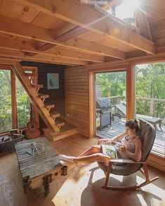 Comfy House Aesthetic, House With Natural Light, Design Casa Piccola, Comfy House, Ravens Home, Sleeping Porch, A Frame Cabin, Tiny Cabin, Tiny House Interior