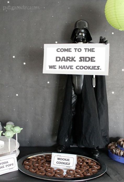 Come to the Dark Side Sign | Star Wars Birthday Party Star Wars Kids Party, Star Wars Theme Birthday, Star Wars Party Decorations, Star Wars Birthday Party Ideas, Star Wars Themed Birthday Party, 40th Birthday Men, Star Wars Baby Shower, Star Wars Theme Party, Boys First Birthday Party Ideas