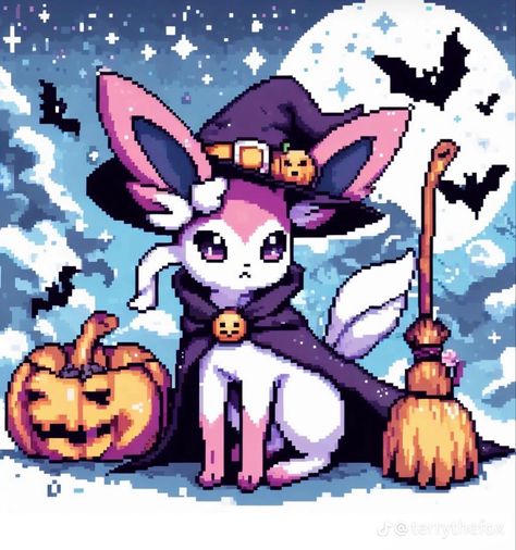 Eeveelutions Iphone Wallpaper, Umbreon Wallpaper Pc, Halloween Wallpaper Pokemon, Halloween Pokemon Pfp, Pokemon Wallpaper Halloween, Pokemon Eeveelutions Fanart, Eeveelution Wallpaper, Halloween Pokemon Wallpaper, Sylveon Pixel Art