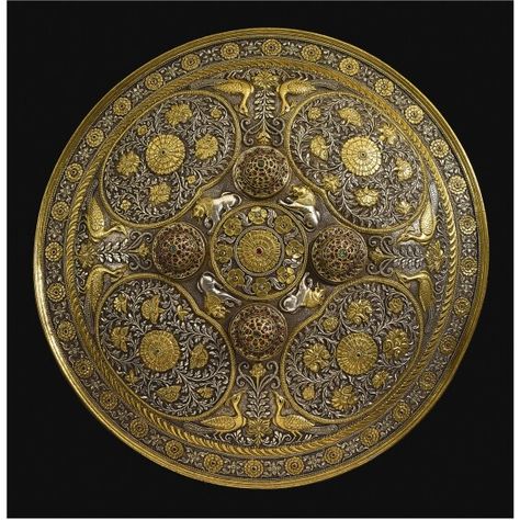 Arabesque Art, Persian Shield, Helmet Armor, Arm Armor, Religious Art, Indian Art, Art And Architecture, Islamic Art, Archaeology