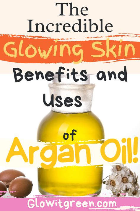 Find out the best beauty and skin care benefits of Argan oil and how to use it at Glowitgreen.com! one of the best oils for the face, this versatile, light-weight oil is perfect for giving you glowing, radiant skin! Argon Oil Benefits, Argan Oil Uses, Argan Oil Benefits For Skin, Moroccan People, Argan Oil Benefits, Essential Oils For Face, Skin Perfection, Argan Tree, Argon Oil