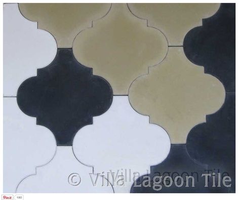 Villa Lagoon Arabesque Cement Tile Moroccan Floor Tiles, Pavilion Ideas, Villa Marrakech, Shaped Tiles, Cuban Tile, Mission Tile, Villa Lagoon Tile, Shower Rooms, Colour Swatches