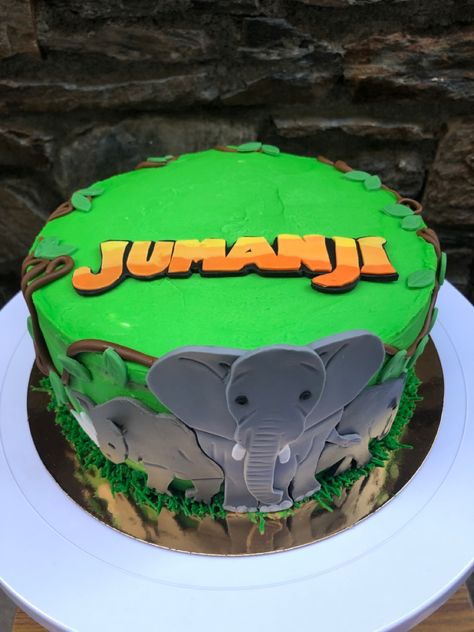 Jumanji Cake Ideas, Jumanji Cake, Jumanji Birthday Party, 7 Birthday, Bday Party Theme, Number Cakes, Birthday Idea, Fondant Cake, 7th Birthday