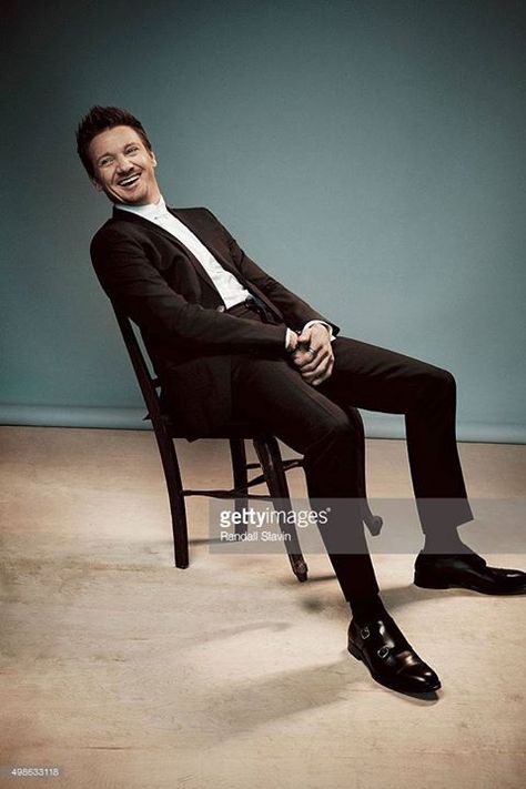 Jeremy Smiling With Beard and Moustache Wearing White Button-Up Shirt and Black Suit Sitting in a Black Chair and Leaning Backwards Leaning In Chair Pose, Leaning Back In Chair Pose, Chair Pose Reference, Chair Reference, Guy Poses, Jeremy Lee, Chair Pose, Dirty Girl, Music Pictures