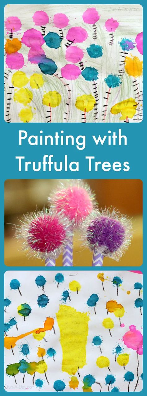 Dr Seuss Art Projects, Preschool Dr Seuss, Doctor Suess, Art Projects Painting, Dr Seuss Art, Truffula Tree, Dr Seuss Preschool, Truffula Trees, Dr Seuss Activities