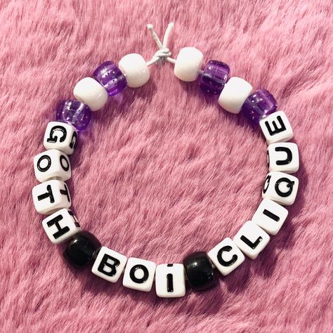 Lil Peep Bracelet, Lockets Gold, Rave Bracelets, Pulseras Kandi, Lil Peep Hellboy, Diy Kandi Bracelets, Pony Bead Bracelets, Diy Kandi, Kandi Kid