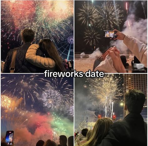 Romantic Date Night Aesthetic, Fireworks Date, Dates Ideas, Things To Do With Your Boyfriend, Date Aesthetic, Dream Dates, Romantic Date Night Ideas, I Want A Relationship, Date Idea