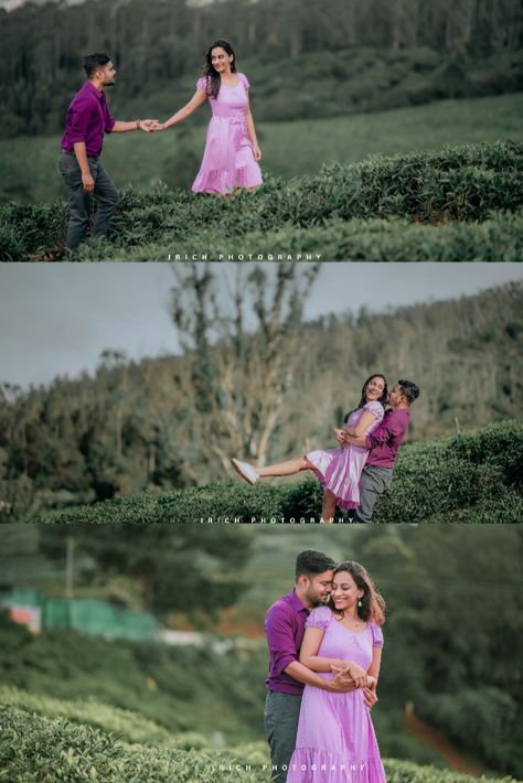 Couple Photoshoot in Ooty Couple Stills Outdoor, Photoshoot In Ooty, Couple Poses For Pre Wedding Shoot, Couple Poses Pre Wedding, Prewedding Outfit Ideas Indian, Pre Wedding Shoot Ideas Photo Poses, Casual Pre Wedding Photoshoot, Outdoor Stills, Wedding Anniversary Photo Shoot Ideas