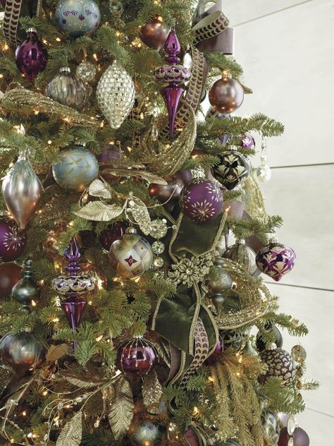 158714_000-960x1281 Holiday Ornaments We Love and How to Store Your Holiday Decor Grey Ornaments, Purple Christmas Ornaments, Purple Christmas Tree, Elegant Christmas Trees, Christmas Tree Inspiration, Purple Christmas, Christmas Tree Ideas, Gold Christmas Tree, How To Store