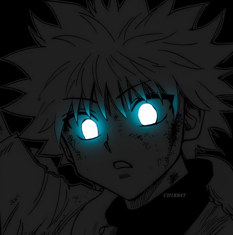 Killua Profile Pic Aesthetic, Killua Icon, Glowing Eyes, Killua Zoldyck, Glowing Art, Anime Pfps, Nyc Life, Insta Profile Pic, Coding For Kids