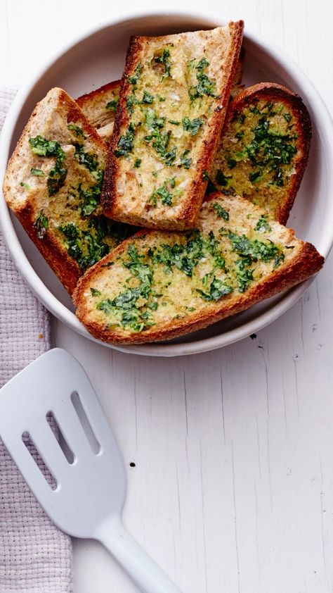 Whole Wheat Garlic Bread | Jamie Geller Wheat Bread Recipe, Pasta Meals, Herb Bread, Zucchini Lasagna, 5 Ingredient Recipes, Bread Snacks, Kosher Recipes, Whole Wheat Bread, Grain Foods