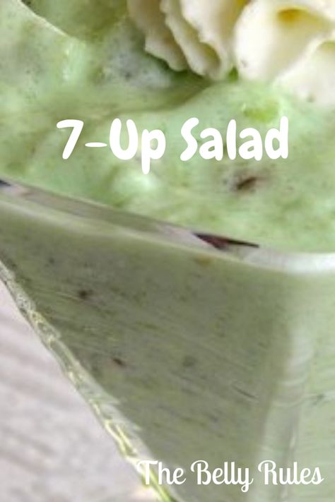 7-Up Salad - My Recipe Magic 7up Salad, 7 Up Salad, Baking Dessert Recipes, Green Jello Salad, Vegetable Soup Crock Pot, Congealed Salad, Jello Desserts, Jello Salad, 7 Up