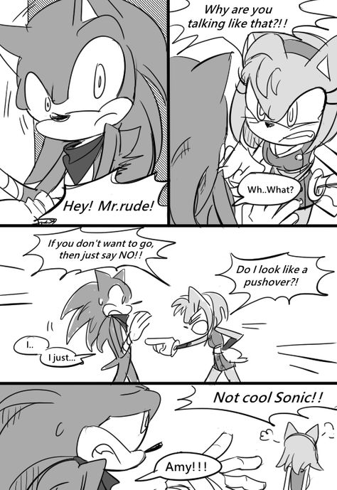 Dang — I’m wondering If sonic admit he is crush on amy,... Boom Sonamy, Sonic Boom Amy, Sonic Bases, Sonic Pics, Comic Boom, Sonamy Comic, Sonic Fanart, Shadow And Amy, Sonic And Amy