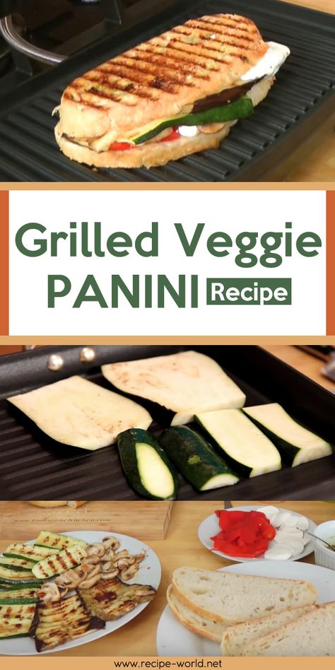 Panini Recipes Vegetarian, Best Panini Recipes, Vegetarian Panini, Veggie Panini, Panini Press Recipes, Sandwich Vegetarian, Veggie Options, Panini Recipe, Panini Grill