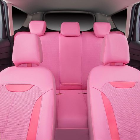 Pink Car Seat Covers Full Set 5 leather hot pink seat covers Pink Seat Covers, Pink Car Seat Covers, Leather Seat Covers, Pink Car, First Car, Full Set, Cute Woman, Seat Covers, Pink Leather