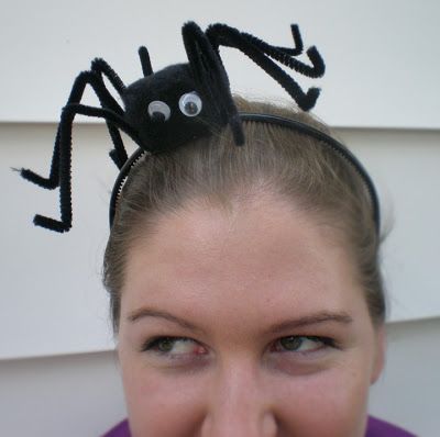 Itsy Bitsy Spider Birthday Party, Charlotte Web Costume, Washer Necklace Tutorial, Halloween Glamour, Spider Headband, Spider Costume, Itsy Bitsy Spider, Halloween Arts And Crafts, Michaels Craft