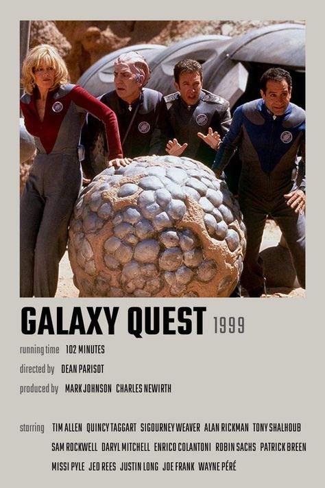 Galaxy Quest Movie Poster Galaxy Quest Poster, Missi Pyle, Galaxy Quest, Tony Shalhoub, Justin Long, Mark Johnson, Tim Allen, My Goal In Life, Iconic Movie Posters