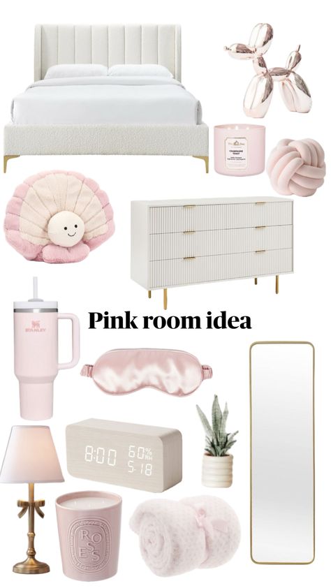 Comfy Room Ideas, White Room Decor, Diy Room Decor For Teens, Luxury Room Bedroom, Coquette Room, Girls Dorm Room, Room Redesign, Preppy Room Decor, Preppy Room