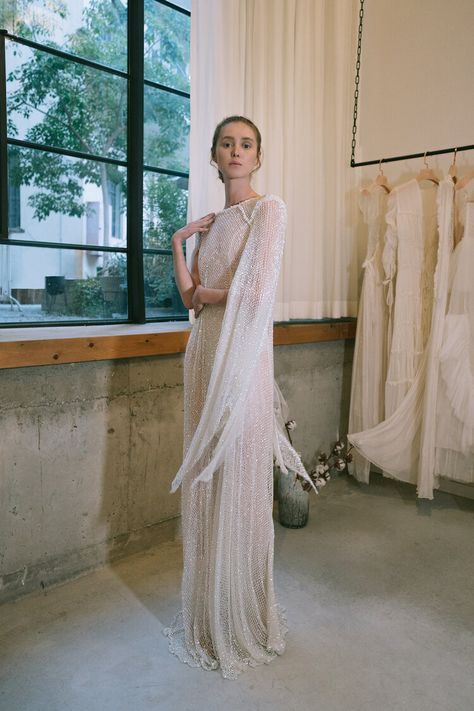 Alessia Wedding Gown — CHANA MARELUS Kaftan Wedding Dress, Chana Marelus, Kaftan Wedding, Couture Wedding Gowns, Bridal Cape, Couture Wedding, Luxury Bridal, Gala Dresses, Winter Wedding Dress