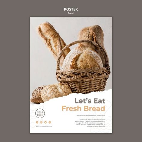 Bakery Design Poster, Bread Banner Design, Bakery Advertising Posters, Bakery Poster Design, Bread Poster Design, Bread Ads, Offer Post Design, Bakery Poster, Pop Art Product