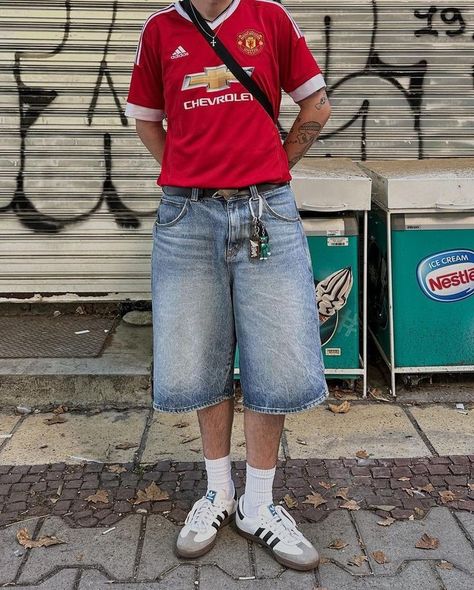 Jersey Aesthetic, Twin Fashion, Football Jersey Outfit, Y2k Fits, Outfits Stylish, Pants Outfit Men, Boys Outfits, Cool Kids Clothes, Male Style