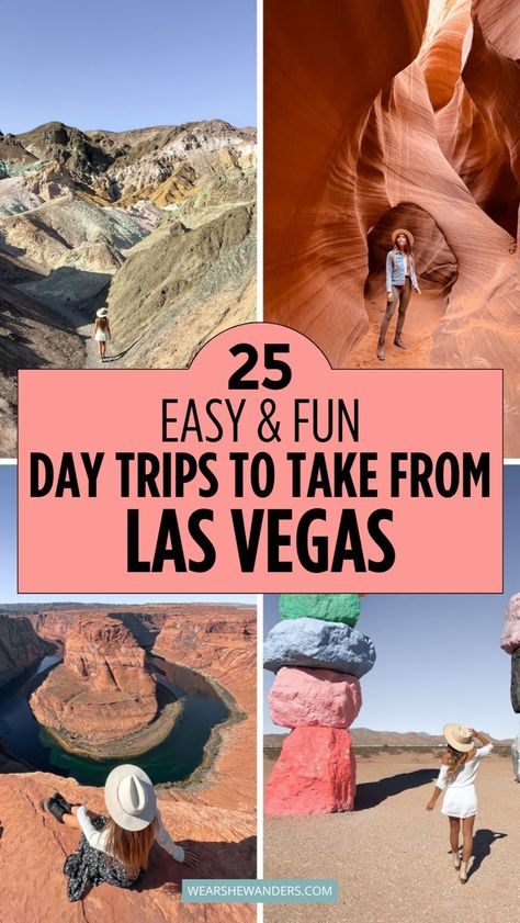 Discover the best day trips from Las Vegas, from the iconic Grand Canyon to hidden gems waiting to be explored. Plan your Vegas getaway with these top destinations in mind! Vegas Grand Canyon Trip, Grand Canyon Las Vegas, Day Trips From Las Vegas, Grand Canyon West Rim, Las Vegas Pictures, Grand Canyon Tours, Day Trip Ideas, Las Vegas Travel, Grand Canyon West