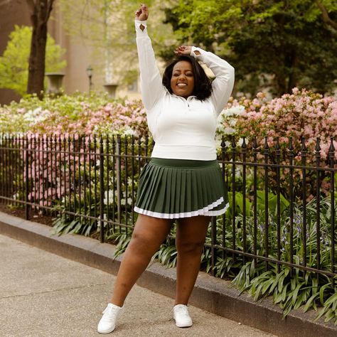 Plus Size Athleisure Outfit, Plus Size Mini Skirt, Plus Size Mini Skort, Plus Size Pleated Skirt, Summer Outfit Ideas, Casual Summer Outfit, Aerie Mini Skort, Size 18 Outfits, Size 18 Style, Summer 2024 Fashion, Summer 2024 Style Plus Size Pleated Skirt, Plus Size Athleisure, Mini Skirt Plus Size, Plus Size Mini Skirt, Athleisure Outfit, 2024 Style, Skirt Summer, Athleisure Outfits, 2024 Fashion