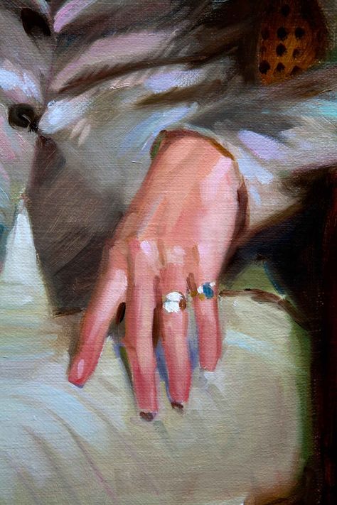 Hand With Ring, Painting Hands, Simple Oil Painting, Hand Oil, Tattoo Project, Funny Fashion, Ap Art, Old Paintings, Fruit Art