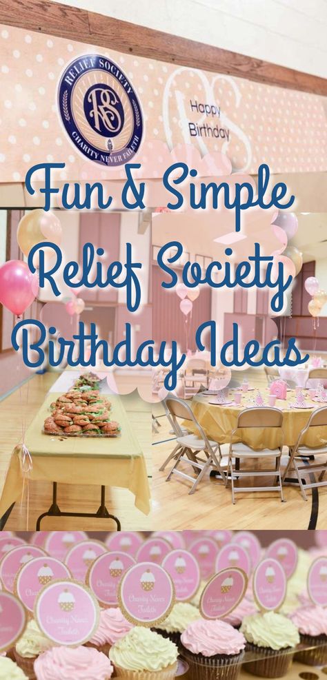 Ideas For Relief Society Birthday Party, Relief Society Luncheon Ideas, Relief Society Dinner Food Ideas, Rs Birthday Party Ideas Relief Society Activities, Relief Society Birthday Celebration Ideas, Rs Birthday Ideas, Relief Society Party Ideas, April Relief Society Activities, Lds Relief Society Activities Good Ideas