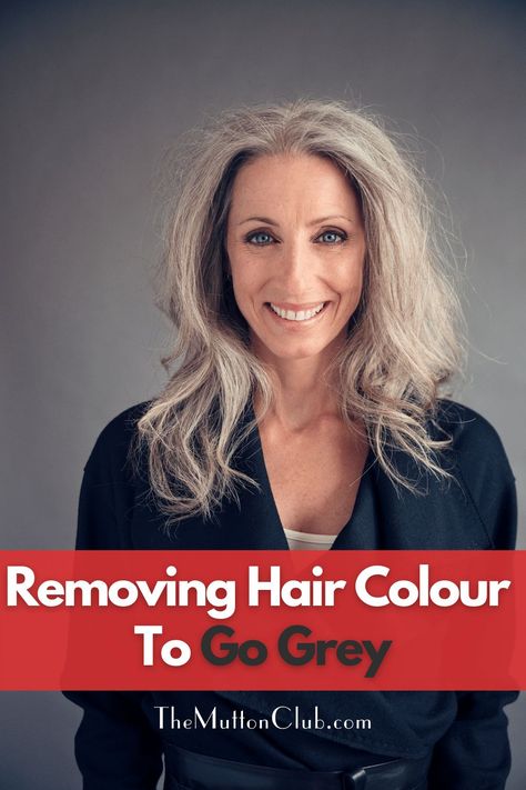 Removing Color From Hair To Go Grey, Removing Hair Color From Hair, Going To Natural Hair Color, Stripping Color From Hair, Removing Hair Dye From Hair, How To Strip Hair Color, From Red To Grey Hair, Stripping Hair Color To Go Gray, Removing Color From Hair