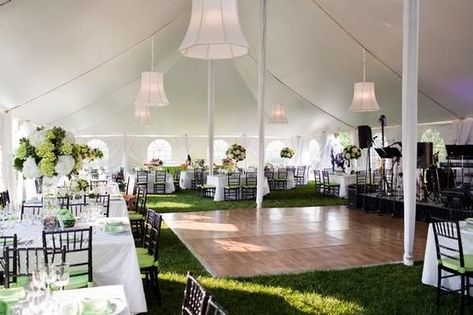 Wedding Tent Decorations, Outdoor Dance Floors, Wedding Reception Layout, Backyard Tent, Reception Layout, Backyard Wedding Ceremony, Wedding Backyard Reception, Garden Wedding Reception, Garden Weddings Ceremony