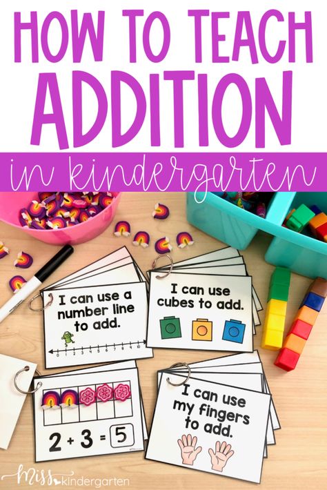 Teach Addition Kindergarten, Addition Manipulatives Kindergarten, Teaching Addition And Subtraction Kindergarten, Fun Ways To Teach Addition Kindergarten, Intro To Addition Kindergarten, Teaching Addition To Kindergarten, Addition Special Education, Adding Numbers Kindergarten, Addition In Kindergarten