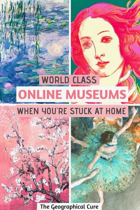 Virtual Field Trips, Virtual Travel, Stuck Inside, Stuck At Home, Virtual Museum, Virtual Art, Homeschool Art, National Gallery Of Art, Arte Inspo